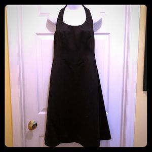 🥀Simple & Elegant Little black halter dress!